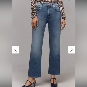 MOTHER The Rambler Mid-Rise
Zip Ankle Fray Jeans NWT, 27